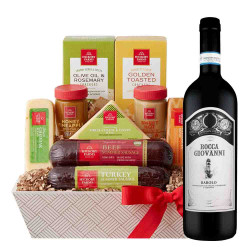 Rocca Giovanni Barolo and Cheese Gift Basket Rocca Giovanni Barolo and Cheese Gift Basket