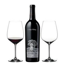 Silver Oak Cabernet Sauvignon Wine And Riedel Glass Set Silver Oak Cabernet Sauvignon Wine And Riedel Glass Set