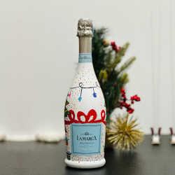 Hand-Painted La Marca Prosecco Bottle Hand-Painted La Marca Prosecco Bottle