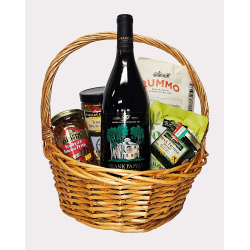 Frank Family Pinot Noir & Italian Gourmet Wicker Gift Basket Frank Family Pinot Noir & Italian Gourmet Wicker Gift Basket