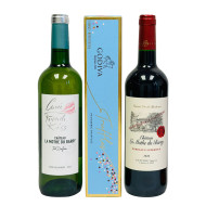 Château La Mothe Du Barry Bordeaux Red & White Wine Gift Set