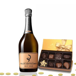 Billecart-Salmon Brut Rose with Godiva 8PC Chocolate Box Billecart-Salmon Brut Rose with Godiva 8PC Chocolate Box