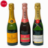 Mini Champagne Bottle Trio Set