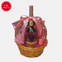 Moet Nectar Imperial Rose 1.5L Celebration Gift Basket Moet Nectar Imperial Rose 1.5L Celebration Gift Basket
