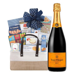 Veuve Clicquot Brut Champagne Gourmet Gift Basket