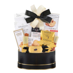 Godiva Black & Gold Celebration Gift Basket Godiva Black & Gold Celebration Gift Basket