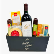 Overture Happy Holidays Wine Gift Basket Overture Happy Holidays Wine Gift Basket