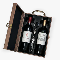 Luxury French Red Wine Gift Box (Pauillac + Rauzan-Ségla Margaux) Luxury French Red Wine Gift Box (Pauillac + Rauzan-Ségla Margaux)