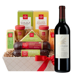 Overture Napa Valley Red Wine and Cheese Gift Basket Overture Napa Valley Red Wine and Cheese Gift Basket