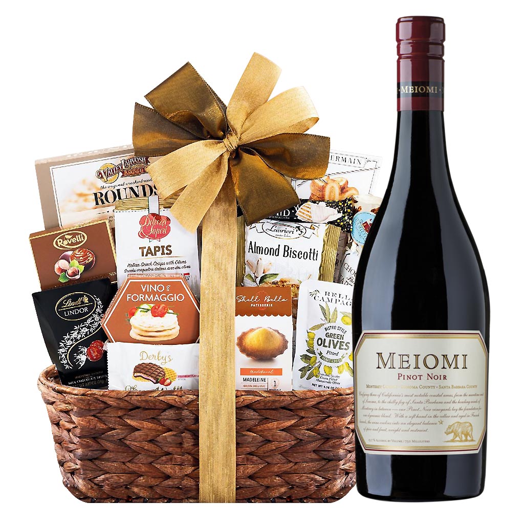 Meiomi Pinot Noir Wine and Bon Appetit Gourmet Gift Basket